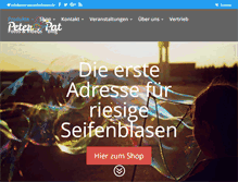 Tablet Screenshot of peter-pat-seifenblasen.de